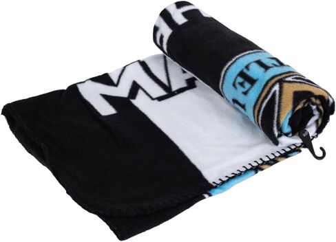 Newcastle United FC Fleece Blanket, 84 x 120 cm, Black and White, Machine Washable in Saudi Arabia
