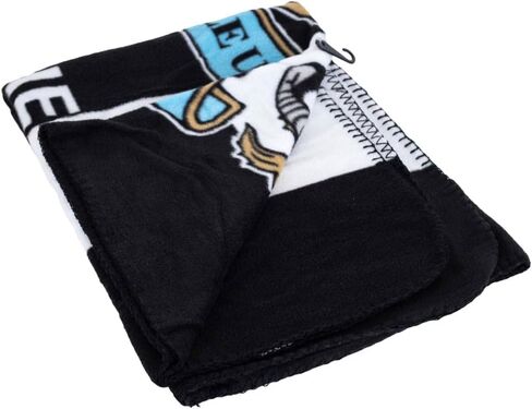 Newcastle United FC Fleece Blanket, 84 x 120 cm, Black and White, Machine Washable in Saudi Arabia