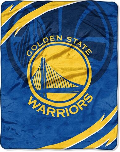 Northwest NBA Golden State Warriors Royal Plush Raschel Queen Throw Blanket 76" x 94 in Saudi Arabia