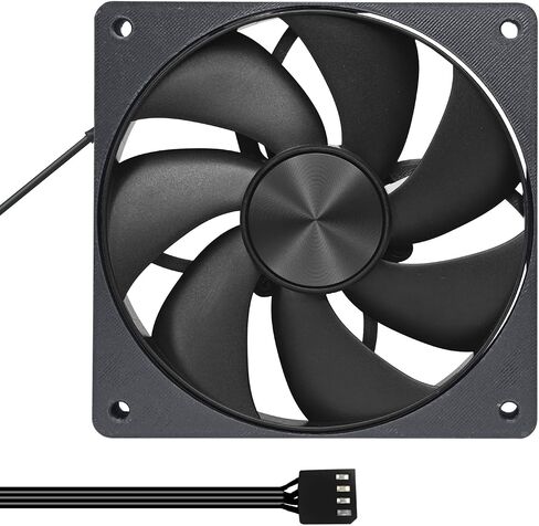 3D Printed 4090 12018 120MM Slim Fan, 3300RPM PWM 4Pin, FDB Bearing, High Performance Cooling, Pressure-optimised, for PC Computer Case Liquid Cooler Fan (Reverse) in Saudi Arabia