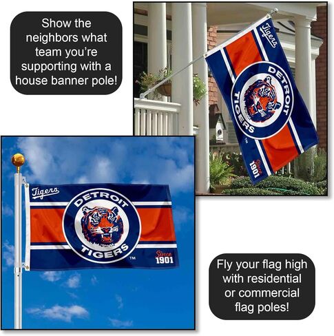 WinCraft Detroit Tigers Retro Vintage Throwback 3x5 Foot Grommet Banner Flag in Saudi Arabia