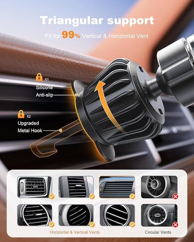 SuperOne for Magsafe Car Mount [80+رطلًا أقوى شفطًا و 2400GF أقوى مغناطيسي] in Kuwait