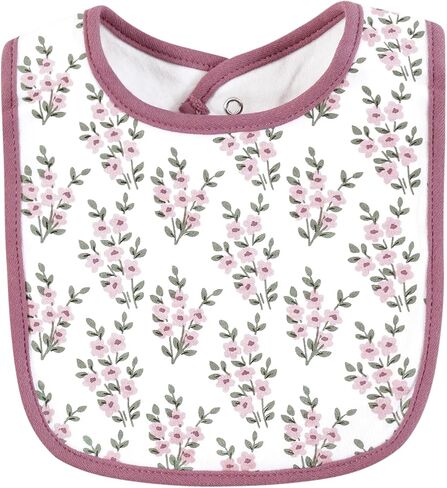 Hudson Baby Unisex Baby Cotton Bibs, Pumpkin Spice Date, One Size in Kuwait