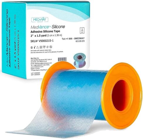 MedVance Silicone Tape 2" Wide Soft with Perforation and Cuttable (1 Pack, 1.5 Yards) in Saudi Arabia