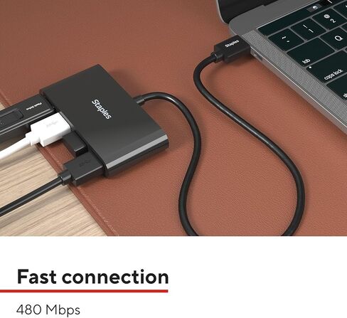 4-Port USB 2.0 Hub, White (ST62376) in Kuwait