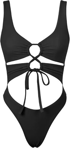 المرأة مثير عالية قطع قطعة واحدة ملابس السباحة انقطاع ثونغ Monokini المايوه الدانتيل يصل بيكيني ملابس السباحة in Kuwait