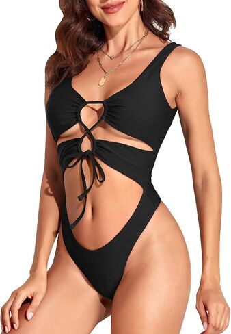 المرأة مثير عالية قطع قطعة واحدة ملابس السباحة انقطاع ثونغ Monokini المايوه الدانتيل يصل بيكيني ملابس السباحة in Kuwait