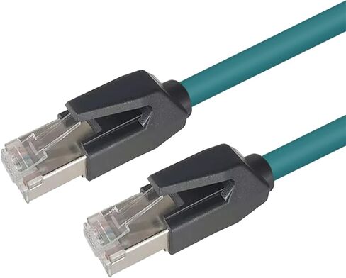 Industrial Profinet Ethernet Cable - Cat6A Shielded, Flexible Drag Chain, Pre-Made for Servo & EtherCAT (Light Green Cat6e,1Meter) in Kuwait