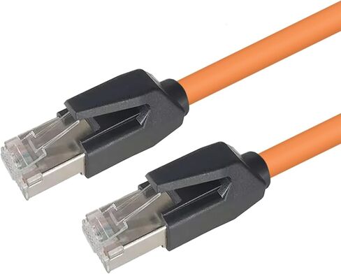 Industrial Profinet Ethernet Cable - Cat6A Shielded, Flexible Drag Chain, Pre-Made for Servo & EtherCAT (Light Green Cat6e,1Meter) in Kuwait