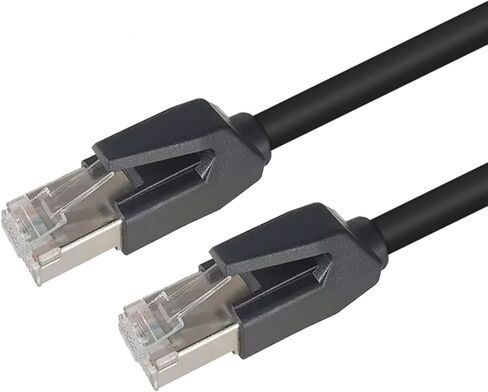 Industrial Profinet Ethernet Cable - Cat6A Shielded, Flexible Drag Chain, Pre-Made for Servo & EtherCAT (Light Green Cat6e,1Meter) in Kuwait