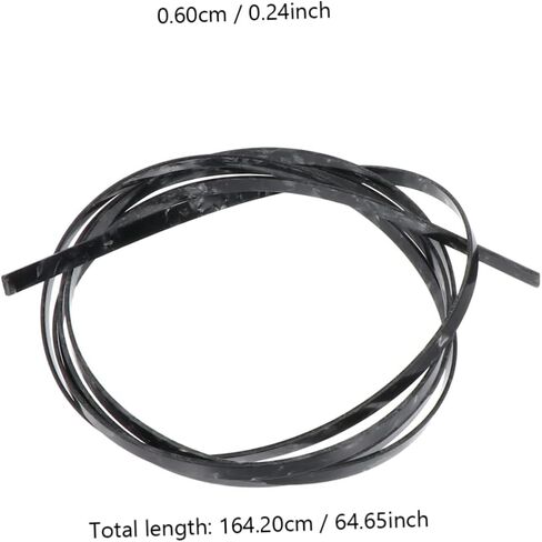 Yardwe Black Decorative Guitar Purfling Strip Flexible Plastic Edging for Acoustic/Classical Guitar 1650x6x1.5mm Repair Accessory for DIY Decoration in Saudi Arabia