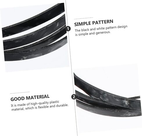 Yardwe Black Decorative Guitar Purfling Strip Flexible Plastic Edging for Acoustic/Classical Guitar 1650x6x1.5mm Repair Accessory for DIY Decoration in Saudi Arabia