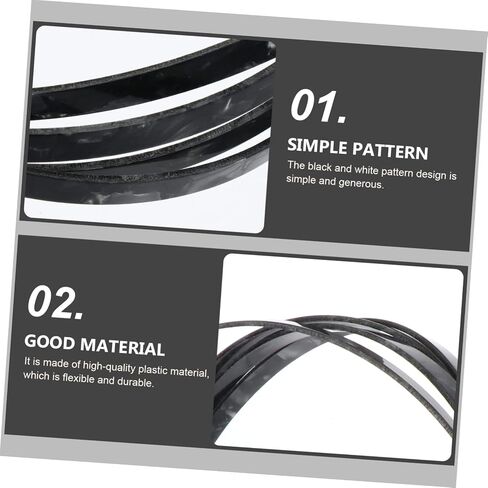 Yardwe Black Decorative Guitar Purfling Strip Flexible Plastic Edging for Acoustic/Classical Guitar 1650x6x1.5mm Repair Accessory for DIY Decoration in Saudi Arabia