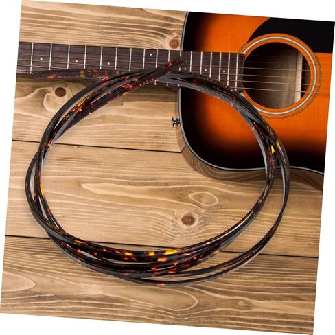 2pcs Guitar Binding Purfling Strips Plastic Strips for Acoustic Classical Guitar Ukulele Bass Diy Repair Edging in Saudi Arabia