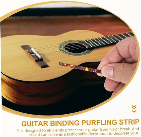 2pcs Guitar Binding Purfling Strips Plastic Strips for Acoustic Classical Guitar Ukulele Bass Diy Repair Edging in Saudi Arabia