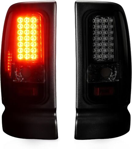 Tresound LED Tail Light for 2009-2018 Dodge RAM 1500 ، 2019 RAM 1500 Classic ، 2010-2018 RAM 2500 3500 ، مجموعة خلفية خلفية ، [طراز هالوجين المصنع فقط] in Saudi Arabia