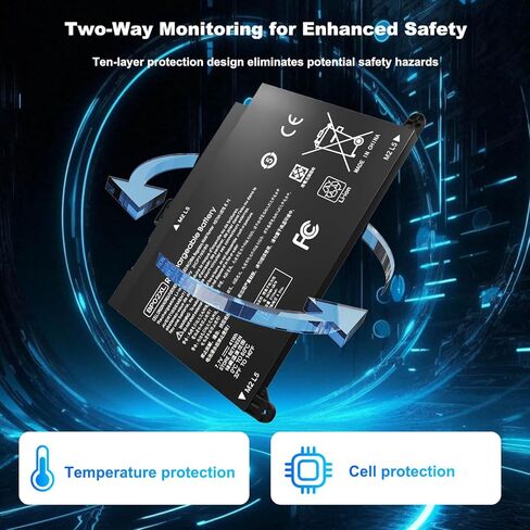 CS03XL Laptop Battery Compatible with HP Elitebook 745 755 840 848 850 G3 G4 Z Book 15u G3 G4 Series 800513-001 800231-141 800231-1C1 HSTNN-UB6S HSTNN-IB6Y HSTNN-I33C-4 CS03046XL 46Wh 11.4V in Kuwait