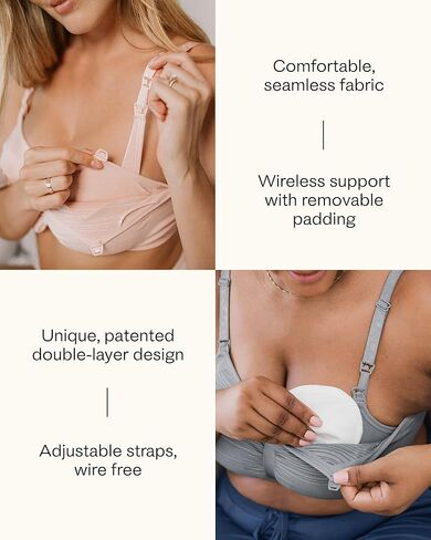 Kindred Bravely Sublime Hands Free Pumping Bra | حمالة صدر للضخ والرضاعة حاصلة على براءة اختراع مع EasyClip in Kuwait