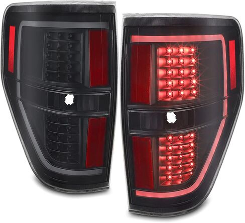 Akkon - للفترة 2009-2014 Ford F150 Pickup Truck LED كامل LED أسود مدخن Lens Tail Light in Saudi Arabia