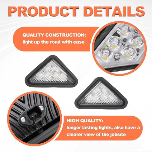 HECASA LED Light Kit Headlight & Tail Light Compatible with Bobcat Skid Steer Loader 751 753 763 Replacement for 7259523 7259524 6670284 6674400 6661353 6672276 6674401 Clear Lens + Red Lens Plastic in Saudi Arabia