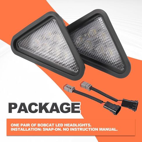 HECASA LED Light Kit Headlight & Tail Light Compatible with Bobcat Skid Steer Loader 751 753 763 Replacement for 7259523 7259524 6670284 6674400 6661353 6672276 6674401 Clear Lens + Red Lens Plastic in Saudi Arabia