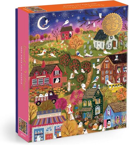 GALISON SNOWCAP Village - 1000 قطعة لوحة فرحة Joffore Jigsaw اللغز الذي يضم أعمالًا فنية جميلة من القرية المغطاة بالثلوج خلال عيد الميلاد in Kuwait