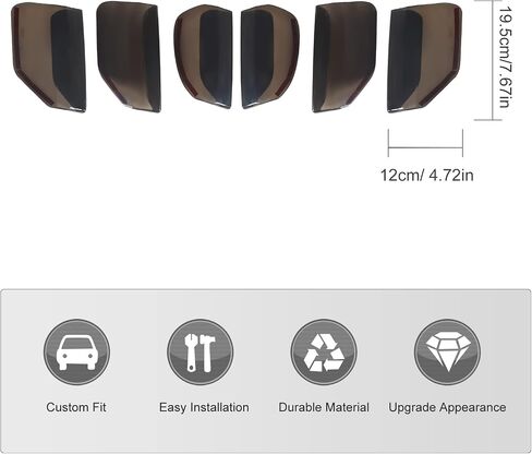 Jecar Smoked Tail Light Cover Cover Ford for Ford Mustang 2018-2023 in Kuwait