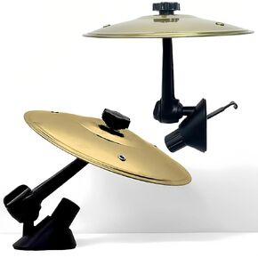 Car Cymbal Drum Air Vent, Mini Metal Drum Crash Cymbal for Car Dashboard, Funny Musical Instruments Gadget for Drummer Music Lovers Gift, Cool Car Accessories (Golden) in Saudi Arabia