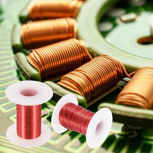 MECCANIXITY 32 AWG Magnet Wire, 32 Gauge Enameled Copper Wire, 2 oz Magnetic Coil Wire for Transformer, Motor, Electric, 155C(311F) in Saudi Arabia