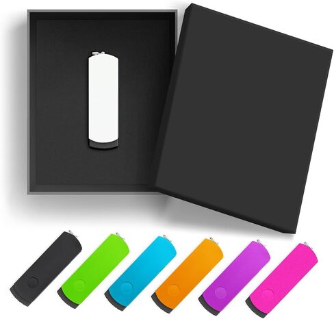 عالي السرعة مخصصة USB Drive 100 حزمة ، 360 درجة تصميم دوارة محرك أقراص فلاش USB مع شعار ، مثالي للطلاب والشركات (2G ، مع صندوق بلاستيكي) in Kuwait