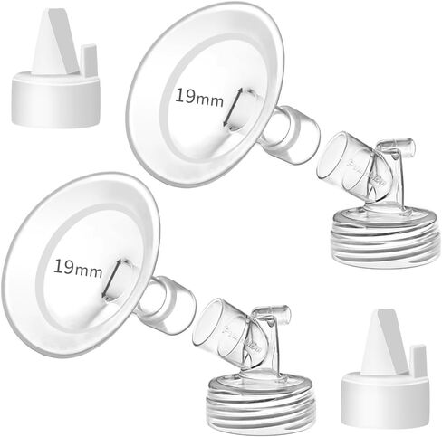 Pumpmom 24mm Flanges Compatible with Spectra S2 Spectra S1 9 Plus Synergy Gold Breastpumps Accessories, Replacement Breast Shield to Spectra Pump Parts and Spectra Flange in Kuwait