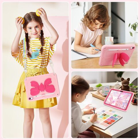حالة لـ iPad (A16) الجيل الحادي عشر 11 بوصة 2025/لجيل iPad العاشر 10.9 بوصة 2022 غطاء الكمبيوتر اللوحي مع حزام الكتف والبناد in Kuwait