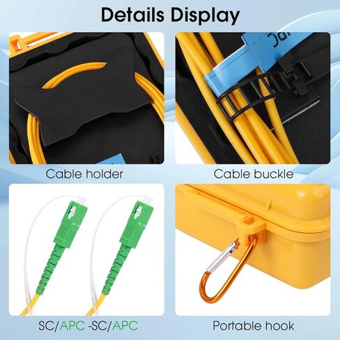 OTDR تشغيل كابل Cable Box SC/APC إلى LC/UPC الوضع المفرد 1000 متر الألياف البصرية OTDR OTDR الحبل الميت Eliminator تمديد الألياف الألياف البصرية بصري أداة in Kuwait
