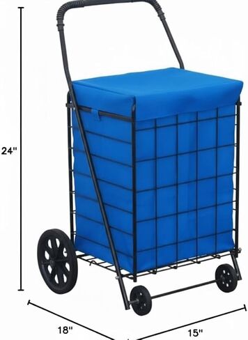 TM Jumbo Liner, Blue, 24" x 18" x 15" - Fits Large Shopping Carts in Saudi Arabia