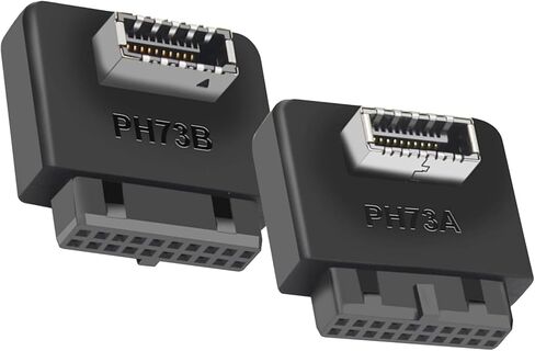 WLGQ USB 3.0 19-DOP إلى محول USB 3.2 Type E ، محول اللوحة الأم الداخلية ، منفذ اللوحة الأمامية من النوع C ، الأسود in Kuwait