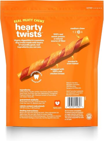 Hartz Oinkies Chew Bones with Real Chicken Breast, Rawhide Free Dog Treats, Highly Digestible Dog Chews, 25 Count in Saudi Arabia