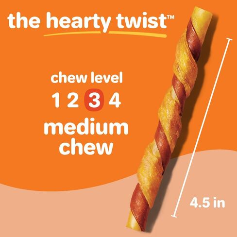 Hartz Oinkies Chew Bones with Real Chicken Breast, Rawhide Free Dog Treats, Highly Digestible Dog Chews, 25 Count in Saudi Arabia