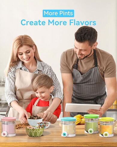 Creami Swirl Pints and Lids NC701 NC701C Compatible with Ninja Swirl CREAMi Ice Cream and Soft Serve Maker (NC700 Series), Food-grade & Dishwasher Safe, Creami Swirl Containers NC701, 2 Pack in Saudi Arabia