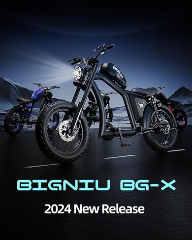 دراجة كهربائية BG-X للبالغين، محرك بدون فرش بقدرة 1500 وات 48 فولت/31.5 أمبير في الساعة حتى 40 ميلًا، دراجة إلكترونية أمامية/خلفية بإشارة انعطاف مزدوجة للدراجات الإلكترونية in Saudi Arabia
