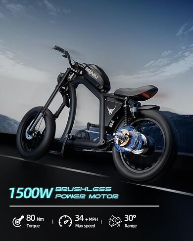 دراجة كهربائية BG-X للبالغين، محرك بدون فرش بقدرة 1500 وات 48 فولت/31.5 أمبير في الساعة حتى 40 ميلًا، دراجة إلكترونية أمامية/خلفية بإشارة انعطاف مزدوجة للدراجات الإلكترونية in Saudi Arabia