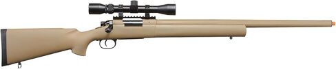 بندقية قنص Airsoft مزودة بزنبرك M24 Bolt Action مطورة من Lancer مع نطاق (ملولبة، زنبرك ألومنيوم CNC، حتى 500 إطار في الثانية) in Kuwait