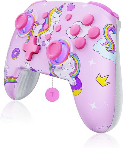 Nexigo Wireless Controller (No Deadzone) للمفتاح 2 والتبديل ، وحدات التحكم في Bluetooth لمفتاح Nintendo مع الاهتزاز ، والحركة ، وتوربو وضوء LED (السديم الكوني) in Saudi Arabia