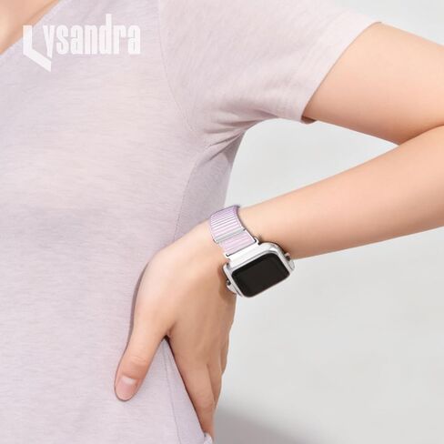 LYSANDRA 2 Pack Sport Nylon Bands Compatible with Spade Co Health Smartwatch 4 Stretchy Loop Woven Braided Soft Women Men Strap Compatible for Spade Co Health Smartwatch 4 in Kuwait