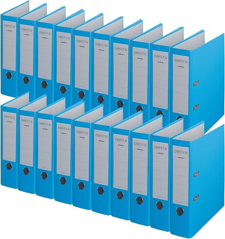 Centra Standard Folder (Grey Cardboard RC, Laminated with PP Film, A4, 8 cm Spine Width, Chromos) Fuchsia, Pack of 20 in Saudi Arabia