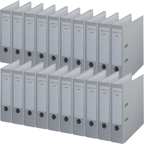 Centra Standard Folder (Grey Cardboard RC, Laminated with PP Film, A4, 8 cm Spine Width, Chromos) Fuchsia, Pack of 20 in Saudi Arabia