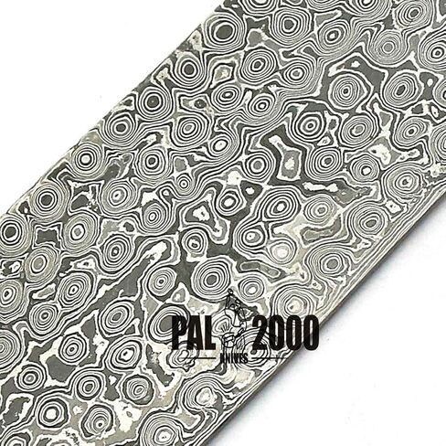 PAL 2000 Hunting Knives Pattern Blank Blade 15 x2 x5mm مصنوعة يدويًا Damascus Steel Bar مخصص Damascus Steel Billet (9926) in Kuwait