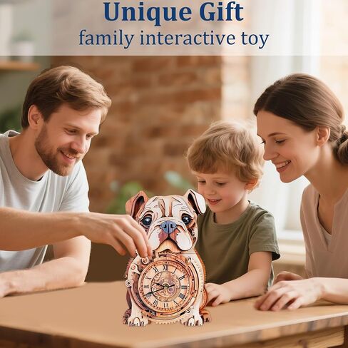3D Wooden Puzzles for Adults Model Kit Detective Cat Clock, Mechanical Model Building Kits DIY Hobbies for Women Men, Vintage Wall Clock Puzzle Cat Lover Gifts for Adults Craft Gift Home Decor in Saudi Arabia