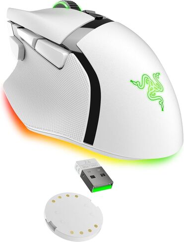 Razer Basilisk V3 Pro Customizable RGB Wireless Gaming Mouse, Black | Optical Switches Gen-3, HyperScroll Tilt Wheel, RGB, 11 Programmable Buttons, Focus Pro 30K Optical Sensor, 150 Hr Battery in Kuwait