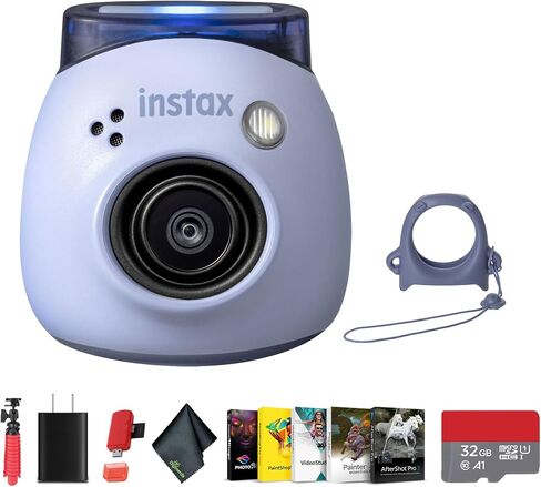 حزمة Fujifilm Instax Pal Digital Camera (Powder Pink) مع حامل ثلاثي القوائم مرن 12 بوصة + محفظة بطاقة ذاكرة + قارئ بطاقة USB + قطعة قماش لتنظيف الألياف الدقيقة in Saudi Arabia