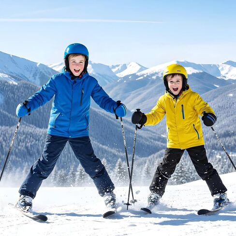 Kids Winter Ski Gloves, 3 Pairs Waterproof Warm Snow Mittens Toddler Snow Gloves for Outdoor Activities Cold Weather in Saudi Arabia